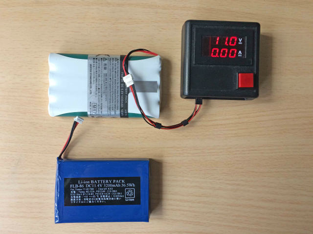 FNB-85 Ni-MH 電池 無負荷電圧測定