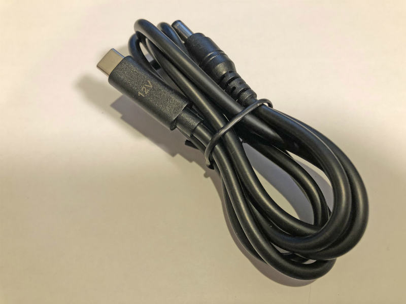 USB type-C 12V ケーブル