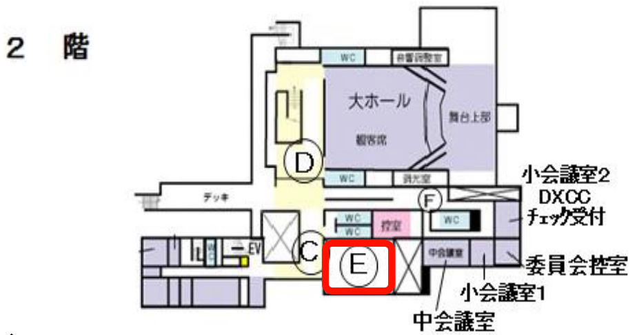 関ハム会場図